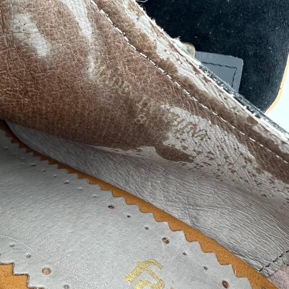 Faryl Robin (8) X Free People Tate Black Suede Leather Stacked Heel Ankle Boots - Picture 10 of 11